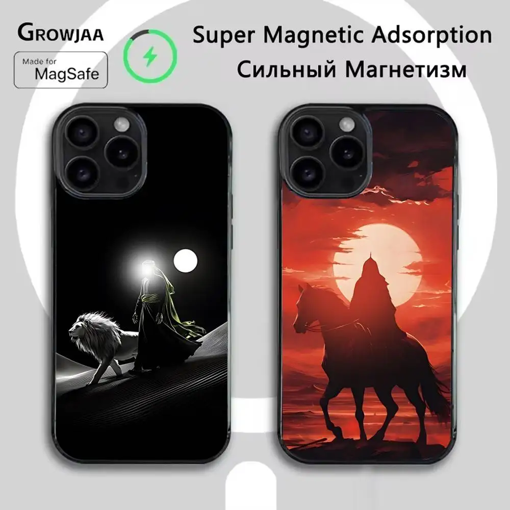 

I-Imam Hussain Shia Ali Phone Case For iPhone 17,16,15,14,13,12,11,Pro,Max,Plus,Mini,SE4,E Magnetic Magsafe Wireless Charging