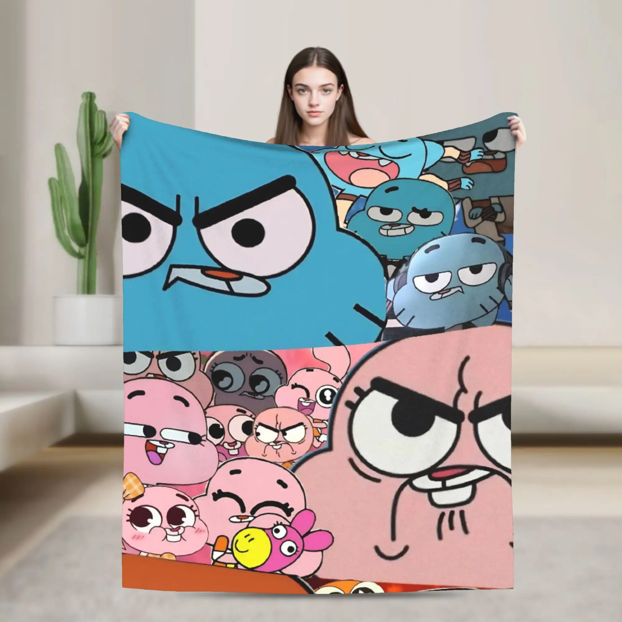 Anaise Gumballs Darwins Fleece Throw Blankets Blanket for Bed Outdoor Warm Quilt,