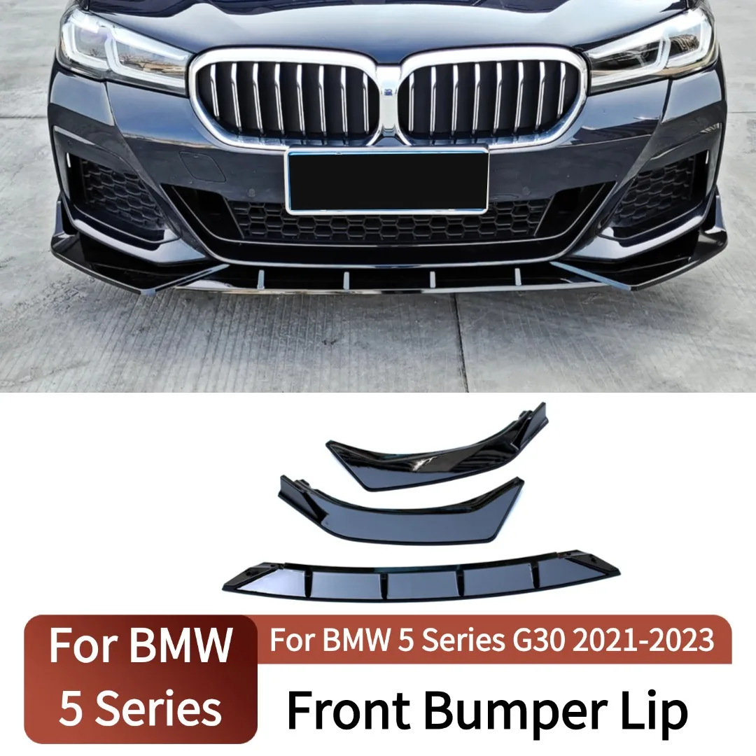 

Air Dam Deflector Front Bumper Lip Splitter Chin Trim For BMW 5 Series G30 2021-2023 525i 530i 540i Tuning Accessories Body Kit