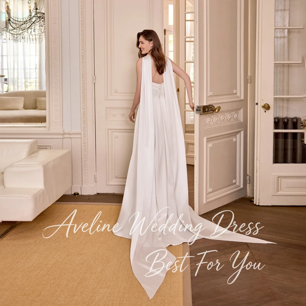 Customized Modern Pleated A-Line Wedding Dress 2026 Shawl свадебное платье Sleeveless Backless Bridal Gown Vestidos De Novia