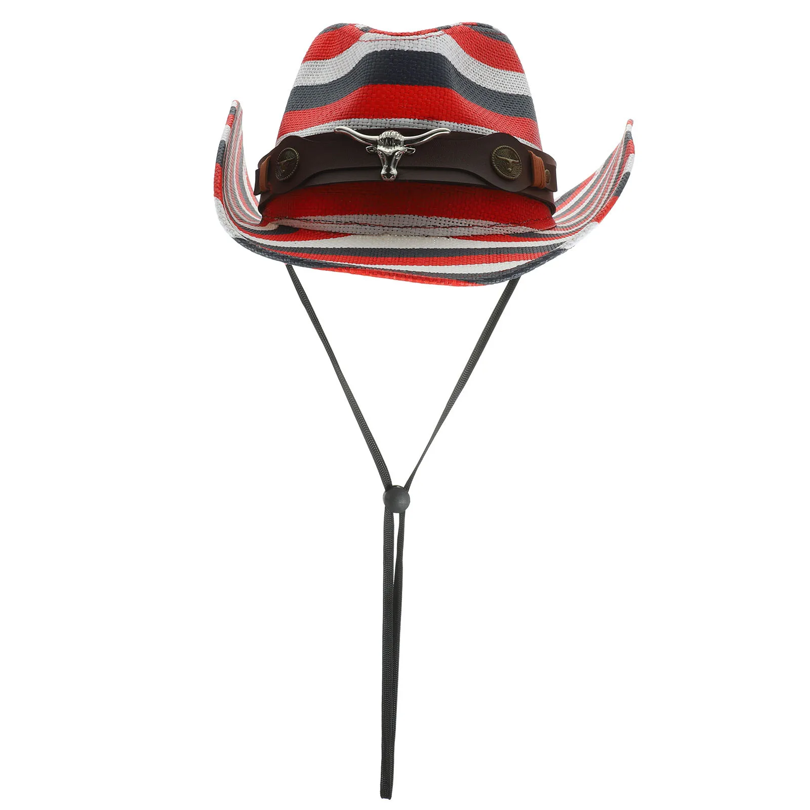 قبعة رعاة البقر الغربية قبعة الشمس لأداء المهرجانات هدية عيد ميلاد ديكور زي الدعامة للبالغين للجنسين #2