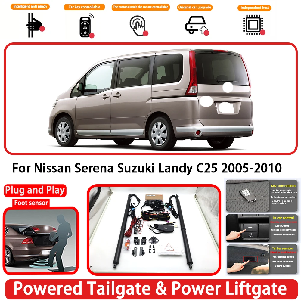 for Nissan Serena Suzuki Landy C25 2005-2010 Plug and Play  Auto Powered Tailgate Power Liftgate Rear Trunk Opener System