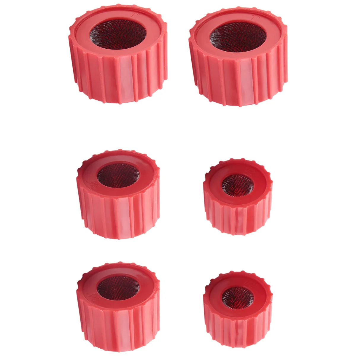 فرشاة نظافة أنابيب النحاس ، سباك الحجم مفيد ، فرشاة تنظيف أنبوب لتنظيف أنابيب النحاس ، 3 أحجام ، 6 قطعة