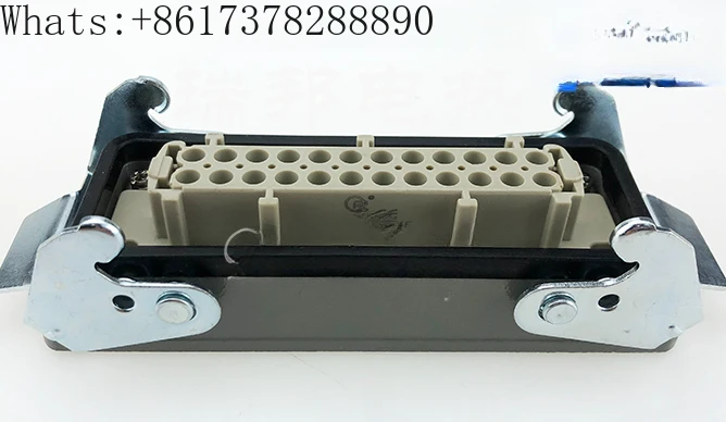 24 core hot runner 16A aviation plug mold temperature control box heavy-duty rectangular connector connector male pin base