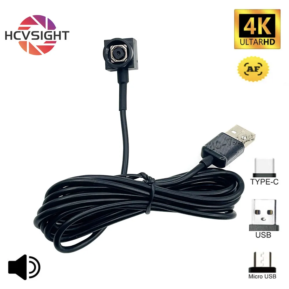 

4K 8MP 15FPS Mini Camera AF Auto Focus High Speed UVC Micro USB Module Camcorder For PC/Android Mobile Phone