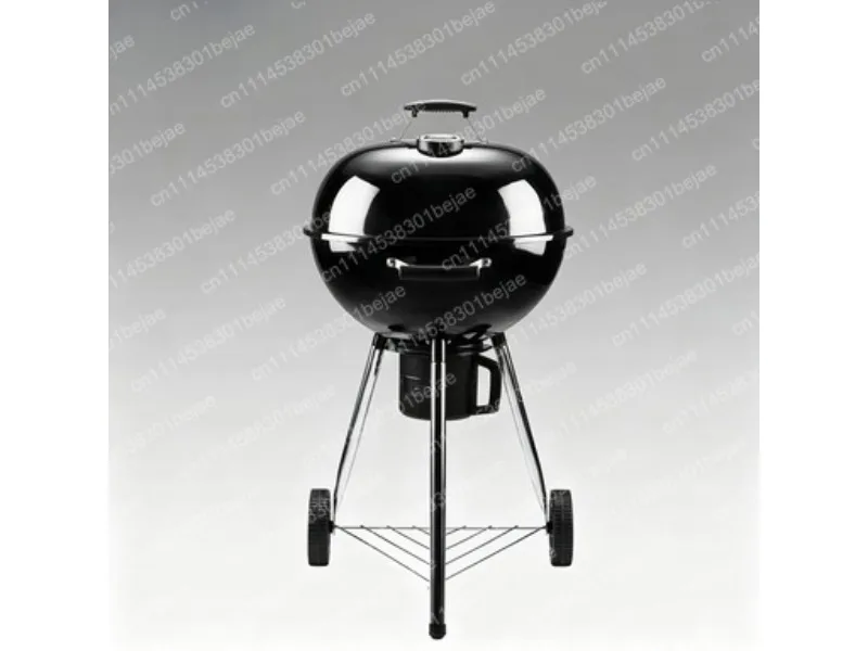 Classic American Charcoal Grill for Outdoor Garden BBQ Parties, Large Family Size, Villa Backyard Cooking