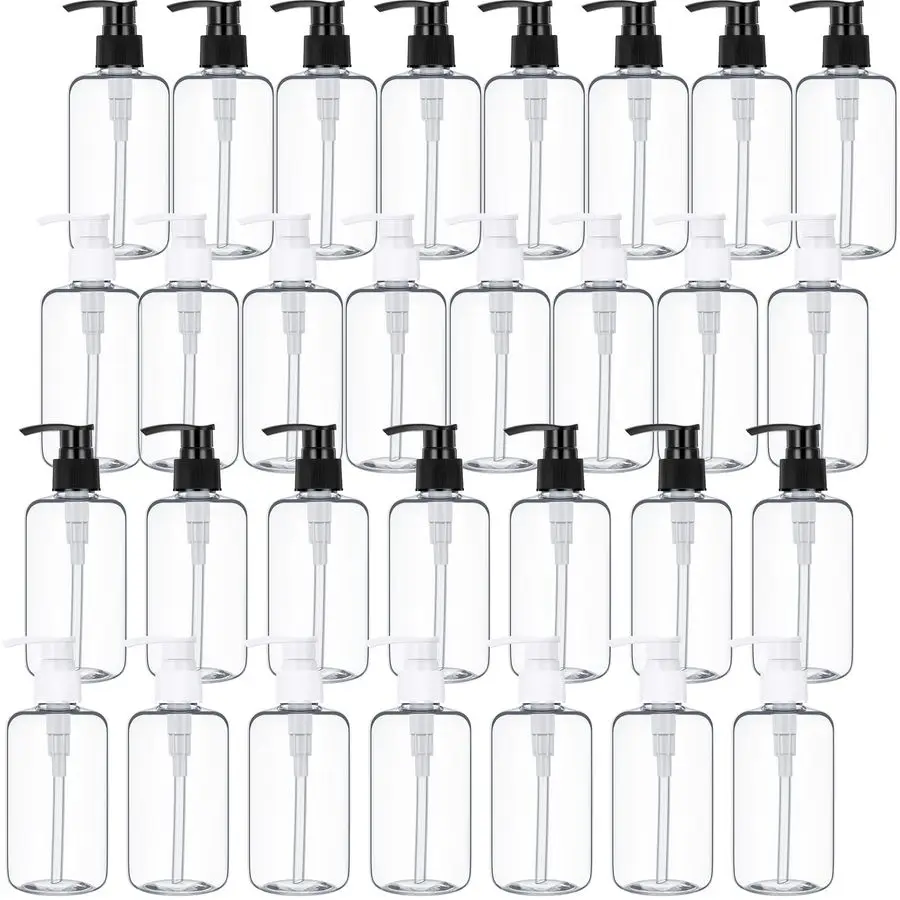 

Pcs 10 oz Plastic Pump Bottle Dispenser Empty Lotion Bottle with Pump Refillable Clear Hand Soap Dispenser Portable Travel Lotio