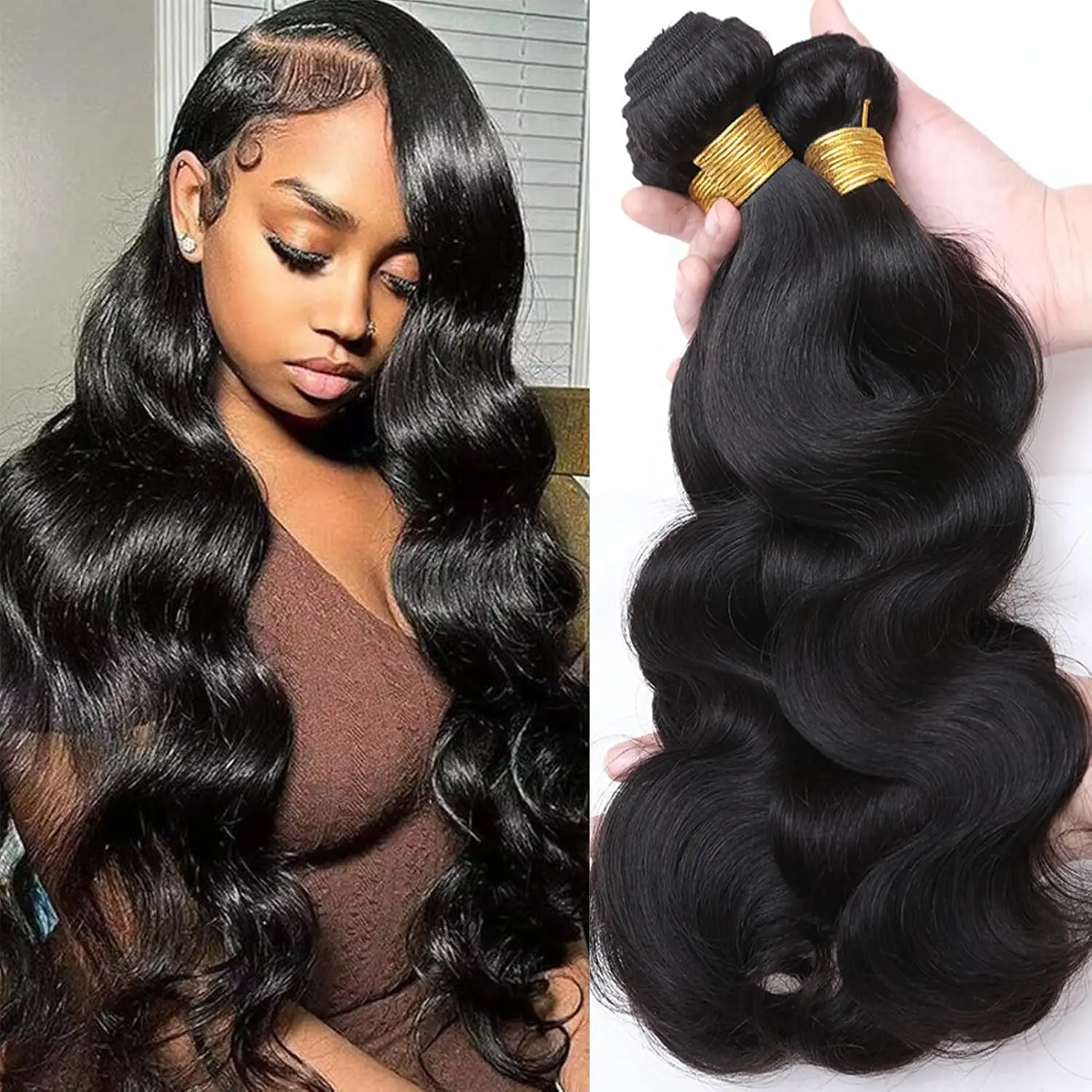 10A Brazilian Body Wave Bundles 20 22 24 Inch Human Hair Bundles 100% Unprocessed Virgin Hair Body Wave 3 Bundles Human Hair