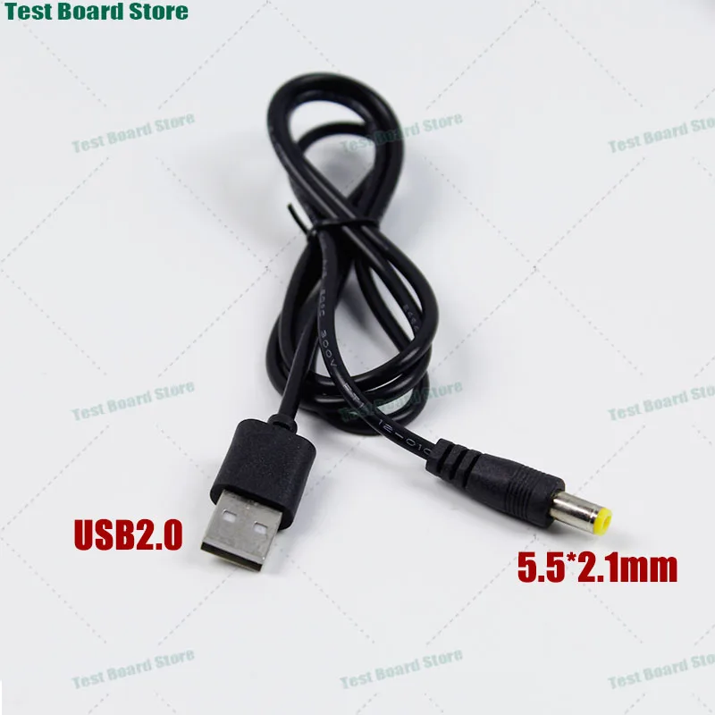 

1Pce USB-A to DC5.5 * 2.1 power cord USB2.0 A-port to DC charging cable power adapter connection cable extension cable