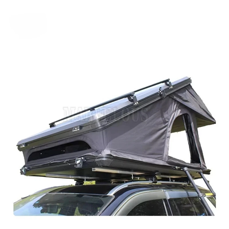 

X Hinge 2-3 Person Australia Hardshell Aluminum Car Roof Top Tent with Roof Rack Power Panel Mounted