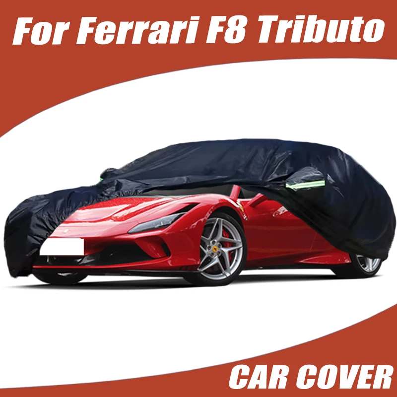 

Full Car Cover For Ferrari F8 Tributo Waterproof Summer Sun Shade Anti-UV Winter Rain Snow Prevent Cover Car Accessories
