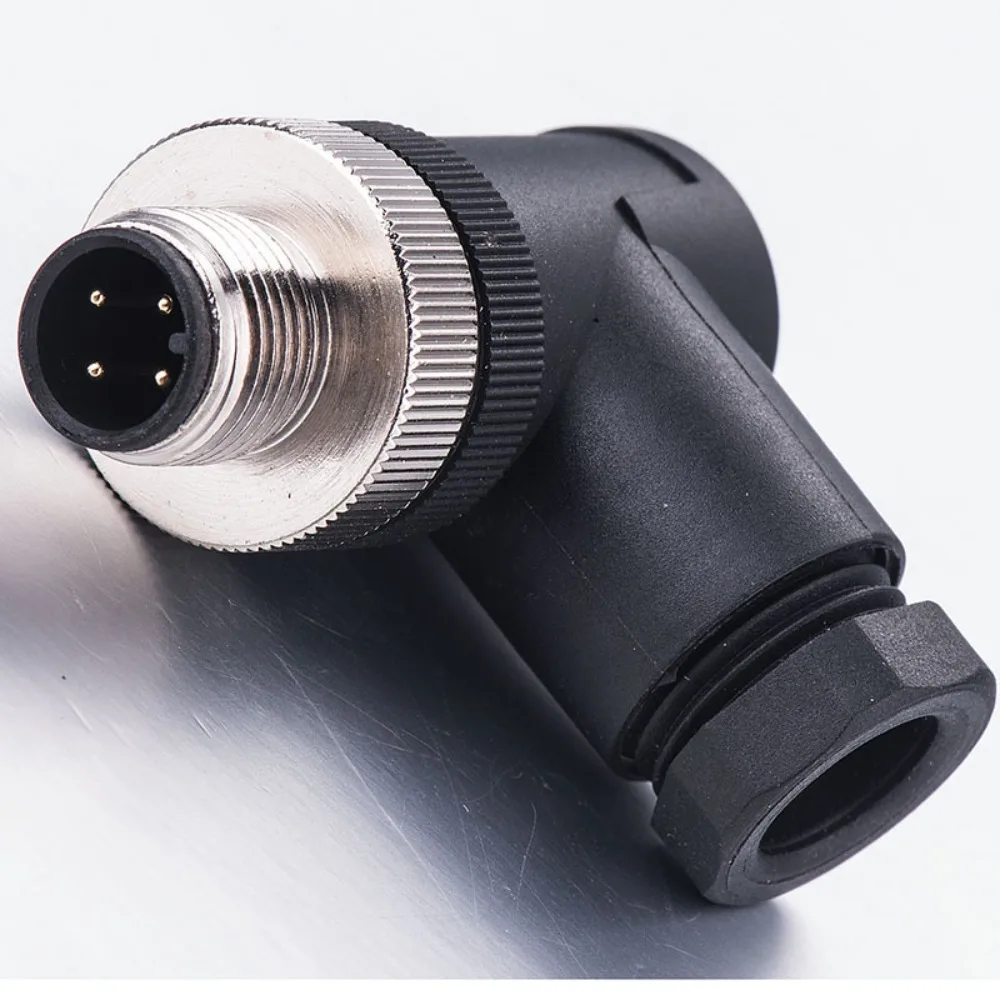 Male Female M12 Sensor Connector Connector 4 5 8 Pin Screw Threaded Coupling Waterproof Straight M12 Aviation Plug