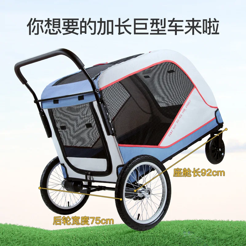 Pet Cart for Medium to Large Dogs Cats Elderly And Disabled Pet Walker for Outdoor Walking