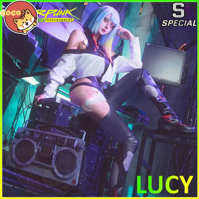 CoCos-S Anime Cyberpunk Edgerunners Lucy Cosplay Costume Anime Cos Cyberpunk: Edgerunners Cosplay Lucyna Costume and Cosplay Wig