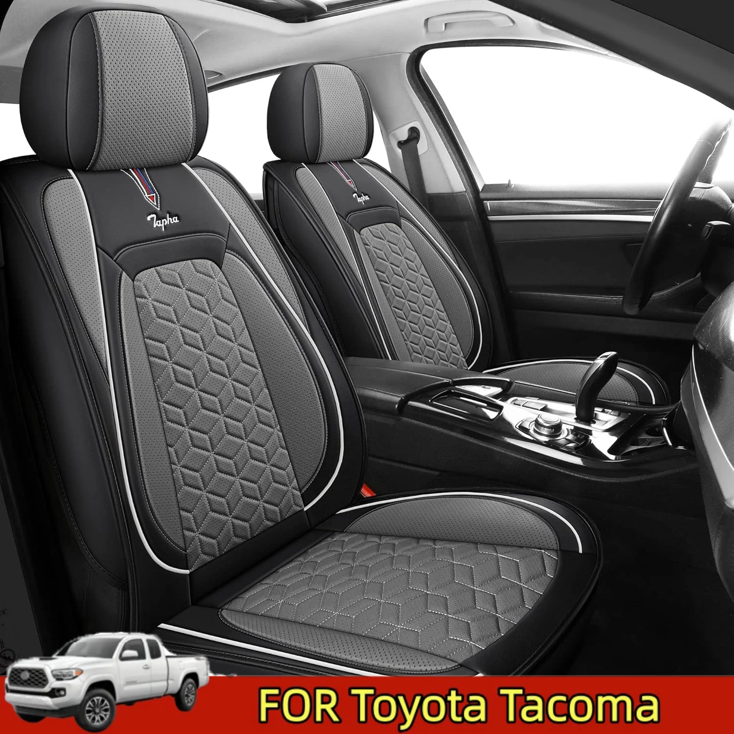 

Чехол на автомобильное сиденье Toyota Tacoma, водонепроницаемый, из искусственной кожи, износостойкий, мягкий и удобный, с полной оберткой, чехол на 5-местное сиденье