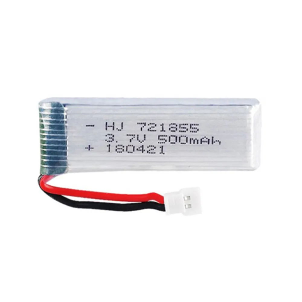 3.7V 500mAh lipo Battery for JJRC H37 JXD 523 wltoys V966 V977 V930 Q282 Eachine E50 E50S RC Drone Parts 721855 3.7v Battery