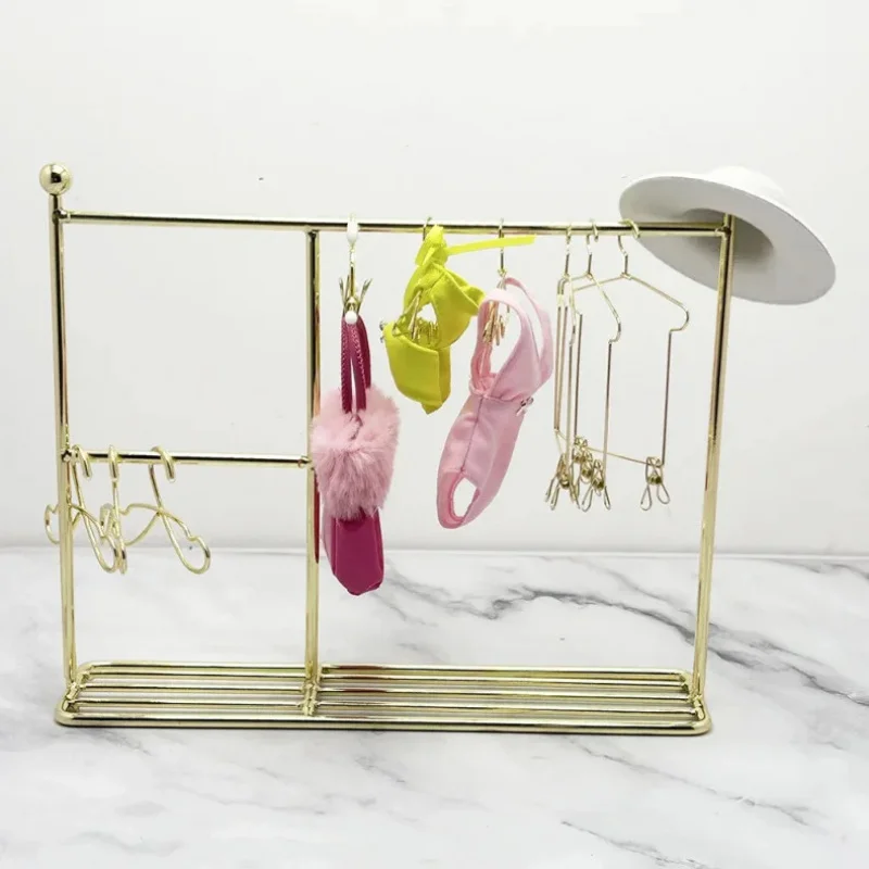 30 cm BJD bambola giocattoli mobili piccoli vestiti appesi rack di ferro semplice ferro arte appendiabiti mostro alta armadio in metallo giocattolo fai da te