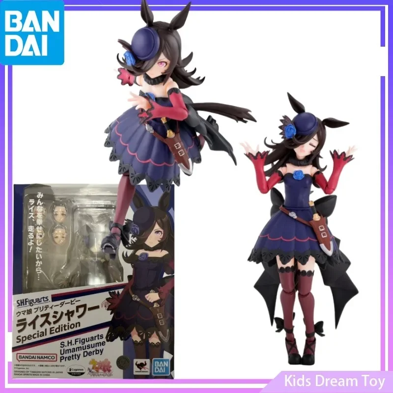 Bandai in Stock Original S.H.Figuarts Umamusume: Pretty Derby Anime Rice Shower Special Edition Action Figures Toys Collectible