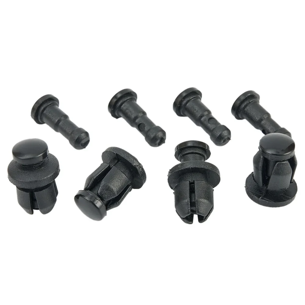 Werkzeug verkleidung clips 11mm Kopf durchmesser 20 stücke 8mm Loch schwarze Karosserie für Honda Pan-European St 1300 Nylon ersetzen langlebig