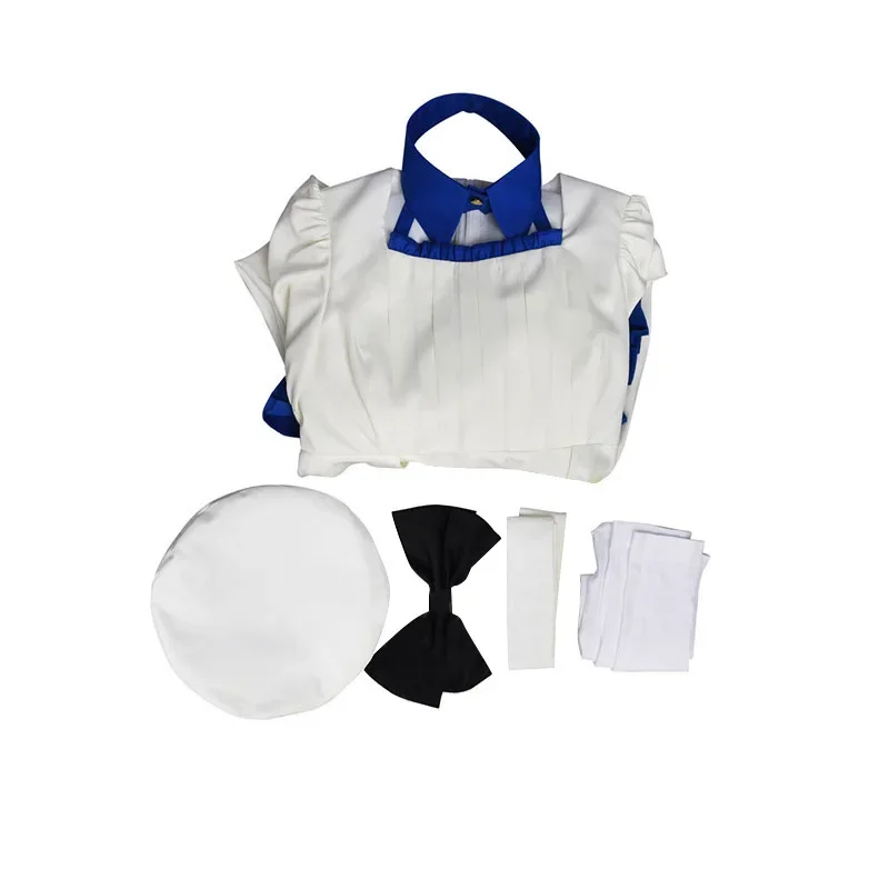 Anime Invented Inference Iwanaga Kotoko Cosplay Costume Adult Women Girls Lolita White Dress Suit Halloween Carnival Uniform