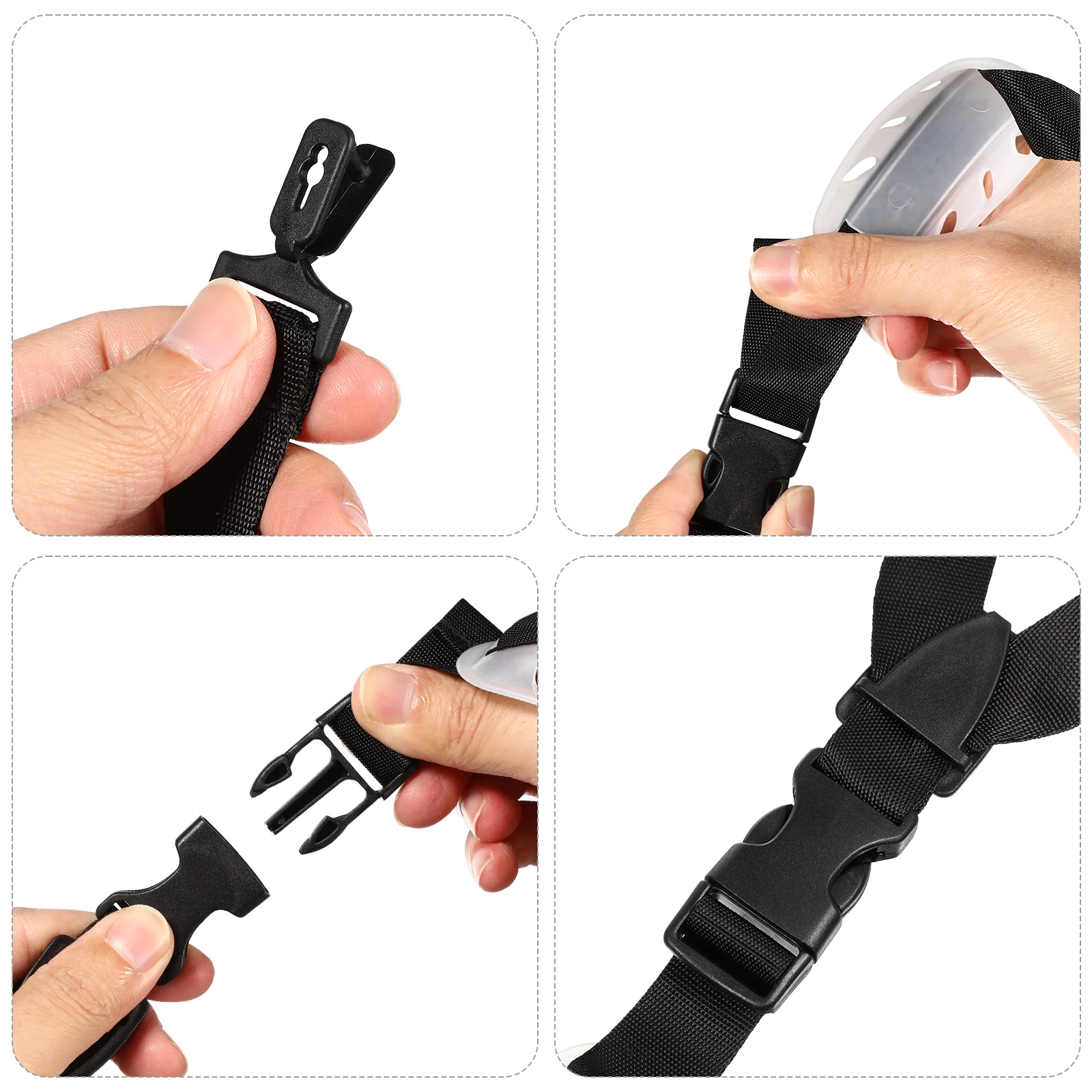 6Pcs Safety Chin Strap Universal Adjustable Replacement Hard Hat Belt Construction Accessory Secure Fit