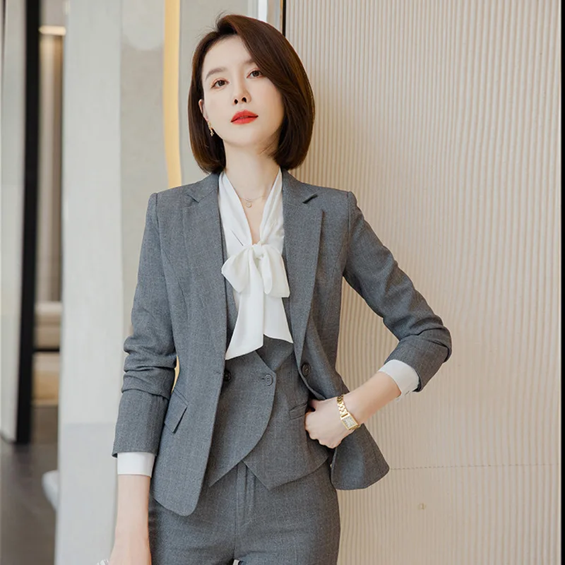 

Spring and Autumn Suit Suit Women's Korean-Style Fashionable High-End Interview Formal Wear Temperament Goddess Style Business W