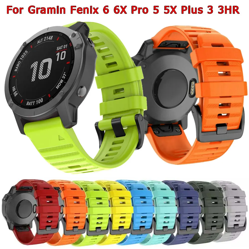 20 22 26mm Watch Strap for Garmin Forerunner 935 945 Smartwatch Band Wrist Bracelet Fenix 7S 7 7X 6 6S 6X Pro 5 5X Plus 3 3 HR