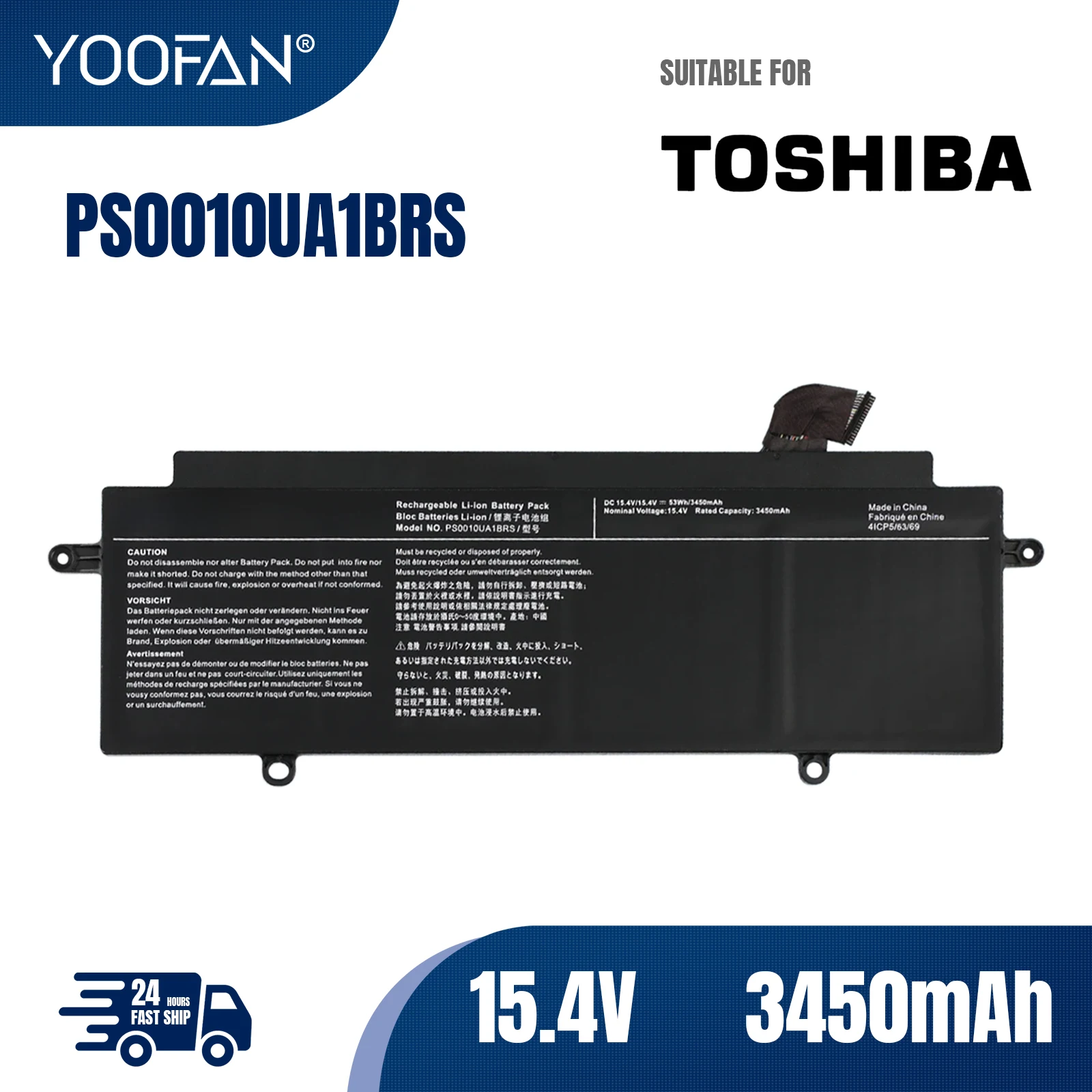 YOOFAN batería KingSener PS0010UA1BRS para ordenador portátil, para Toshiba Dynabook Portege X30W, serie X30W-J, Notebook,