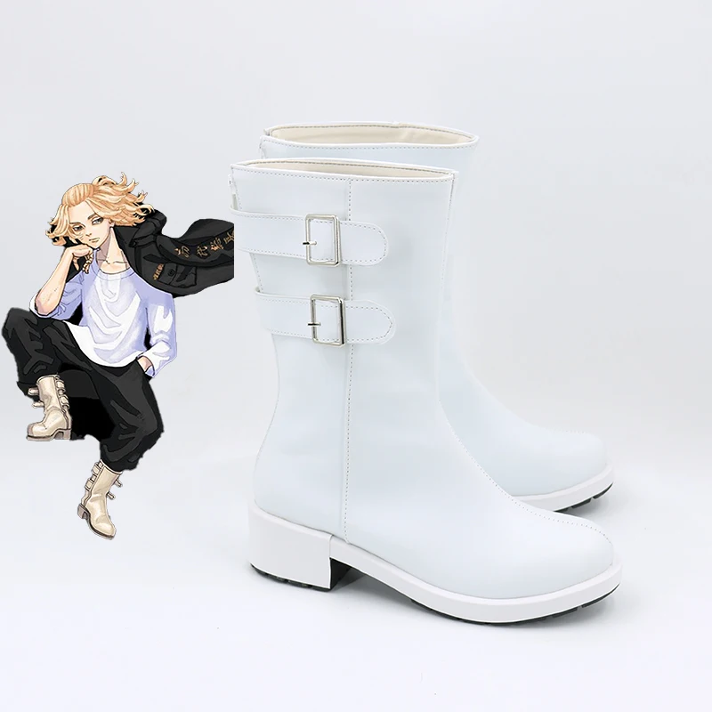 Tokyo Avenger Revengers Manjiro Sano Cosplay Shoes Invincible Mikey Cosplay Boots Custom Made
