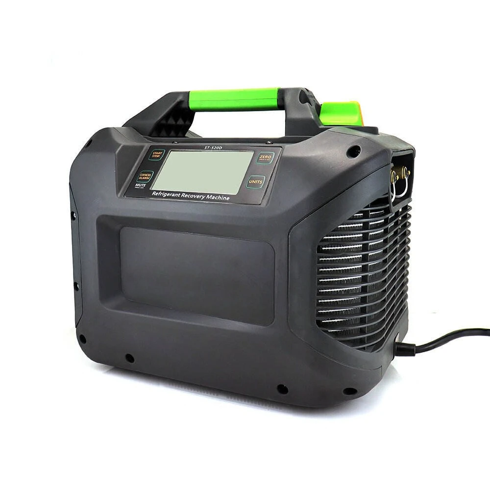 

520D Refrigerant Recovery Machine Portable Car Air Conditioning Maintenance Compressor with 1HP DC Brushless motor 220V