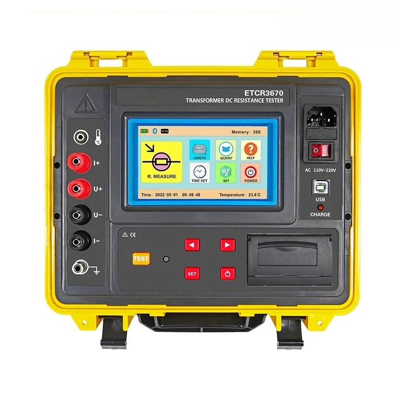 Precision Transformer Four-Wire Milliohmmeter 3660/3670 DC Resistance Tester with 10A/20A Current 50kΩ Micro Ohm Meter