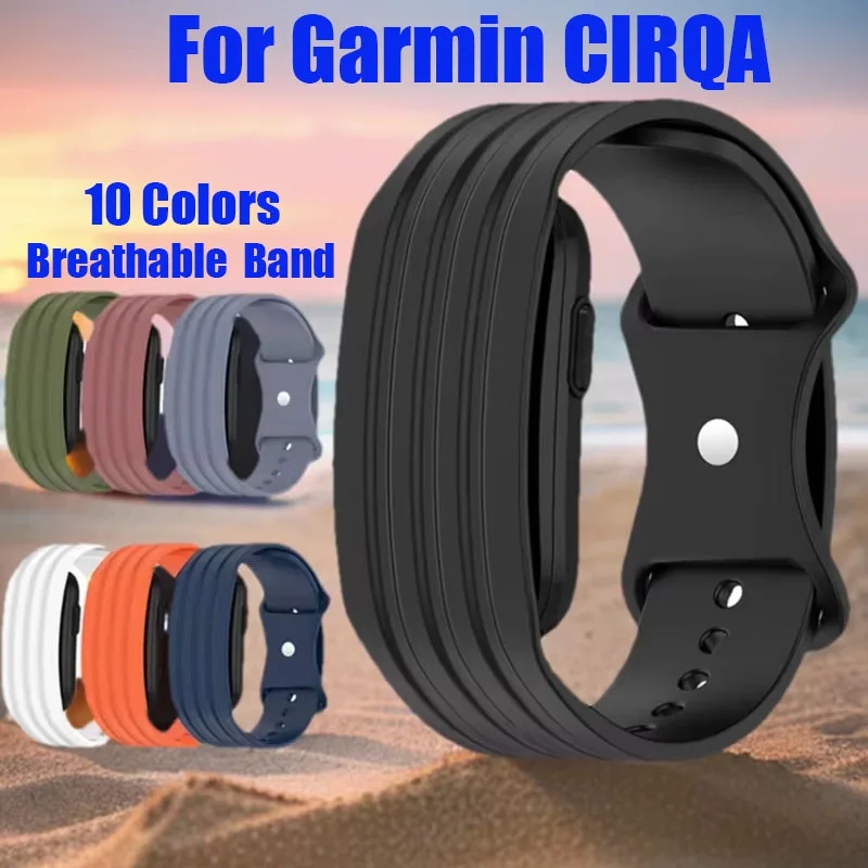 Sport-Armband aus Silikon für Garmin Cirqa Smart Band, wasserdichtes, verschleißfestes Ersatzarmband für Garmin Cirqa Armband