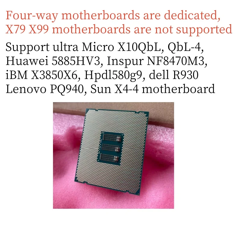 1pcs Perfect test E7-8880v4 E7 8880v4 E7-8880 v4 E7 8880 v4 2.20GHZ 22 core 55MB cache 150W LGA2011-3 processor