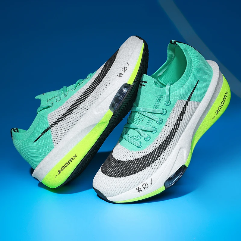 

Autumn Hot Selling Anti Slip Mens Womens Sports Shoes Marathon Racing Elastic Running Shoes Flexible Lightweight Walking Shoes