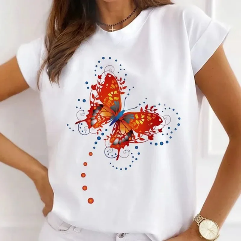 Afrikanische Damenmode: Neues City-Girl Halbarm-Basic-T-Shirt mit Grafik, Y2K-Oberteil, Harajuku Vintage Tee