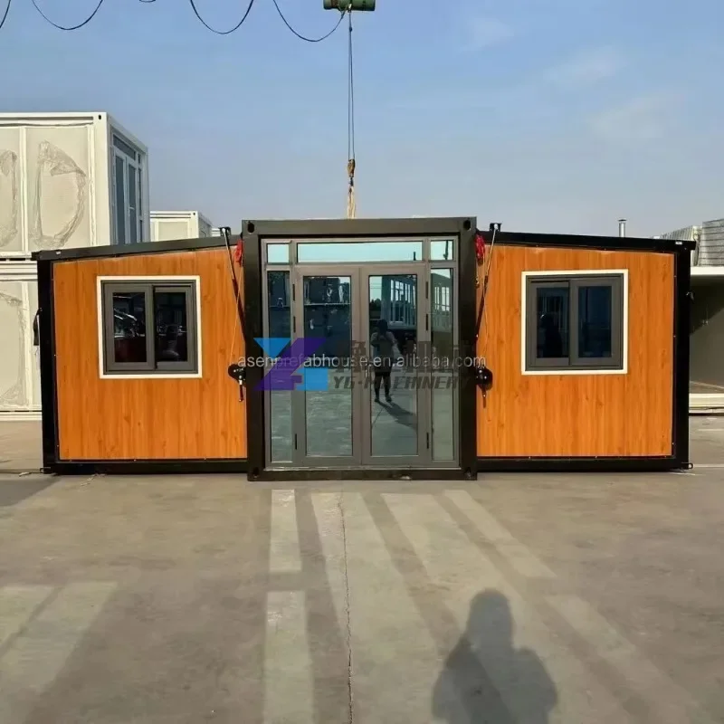 40FT Expandable Container Luxury 3 Bedrooms Villa Prefabricated Easy Assembly Mobile Folding House Modern Hotel 3 Years