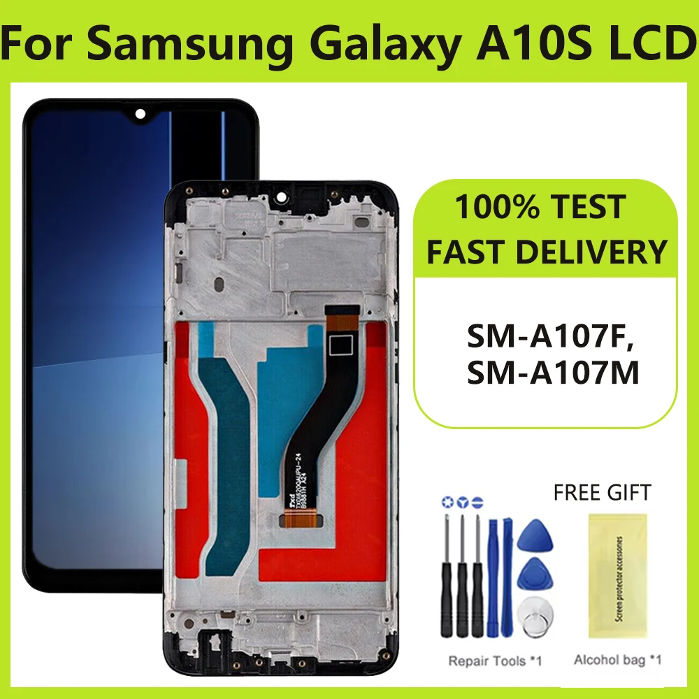 6.2'' Screen for Samsung Galaxy A10S A107F LCD Display Touch Panel Screen Digitizer for Samsung SM-A107F SM-A107M LCD