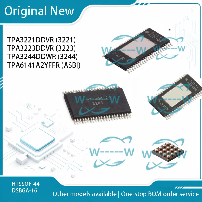 5-30PCS)NEW TPA3221DDVR 3221 TPA3223DDVR 3223 TPA3244DDWR 3244 TPA6141A2YFFR ASBI TPA3221 TPA3223 TPA3244 TPA6141A2 IC CHIP