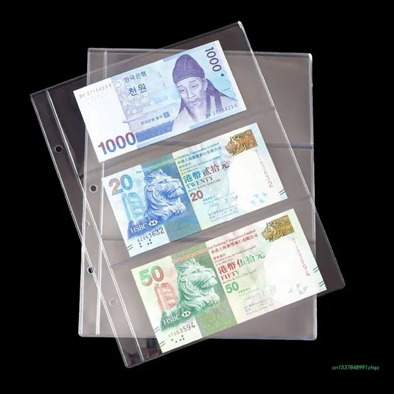 Paper Money Collection Pages Dollar Bill Holder Currency Sleeve Money Collection