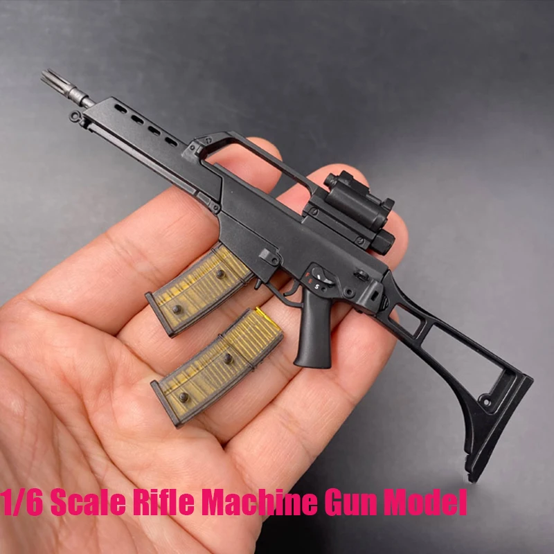 1/6 Scale Army Sniper Rifle Weapon Toy Gun Sand Table Brick Military War Scene Decorations For 12