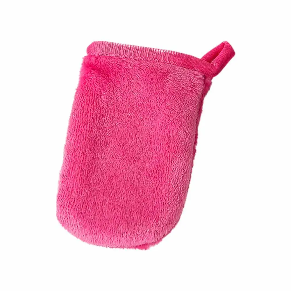 1PCS Makeup Remover Cleansing Gloves Reusable Microfiber Towel Face Cosmetic Makeup Beauty Care Puff Tool F6J7