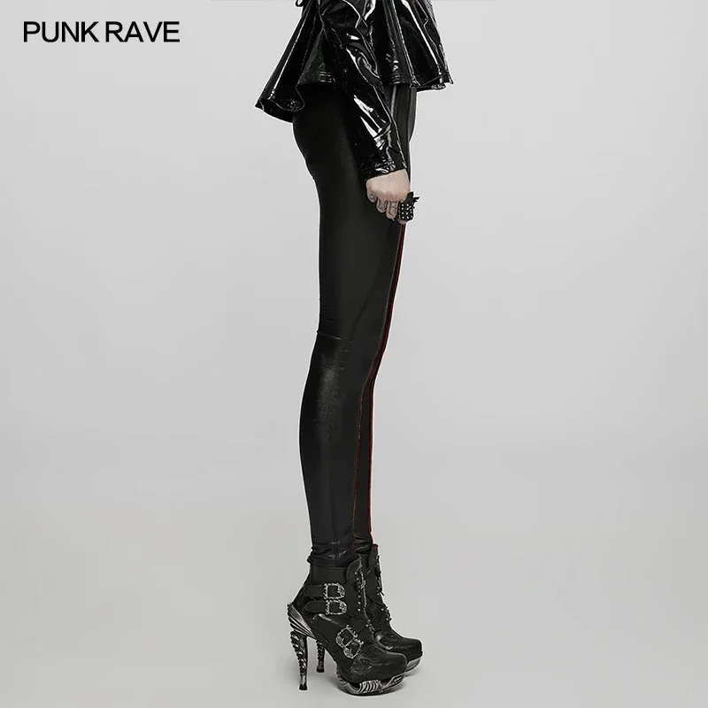 RAVE PUNK-Leggings sexy góticas femininas, legging simples, roupa de harmonização fácil, roupa de rua, básico, simples, casual