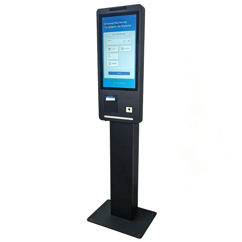All-In-One 21.5 Inch Payment Kiosk Terminal QR Code Scanner and 80mm Printer for Retail Bill Payment Kiosk