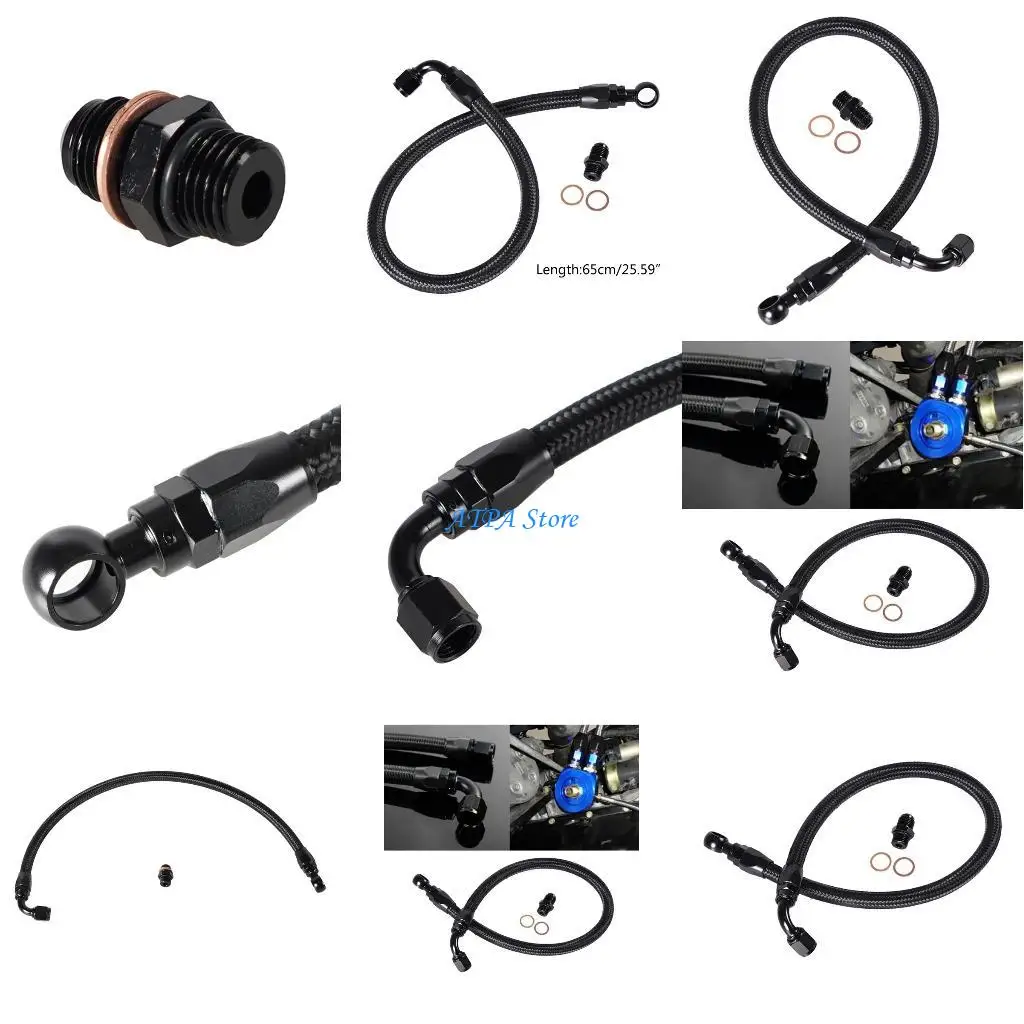 

U13C Braided AN6 Gas Oil Line Fittings for B/D Series D15 D16 B16B B16A B18C D16 Car Accessories