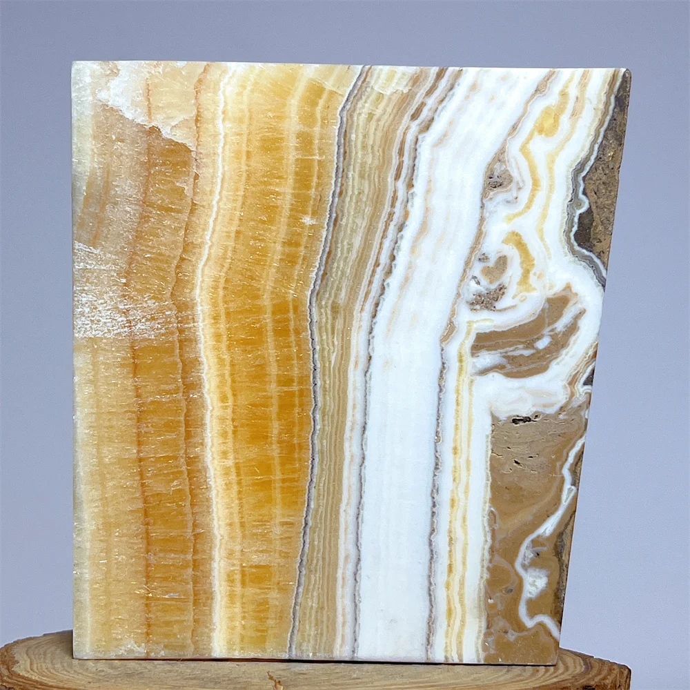 Orange Slab Crystal Natural Stone Quartz Gemstone Quartz Reiki Chakras Ornaments Energy Healing Gemstones Home Decoraition
