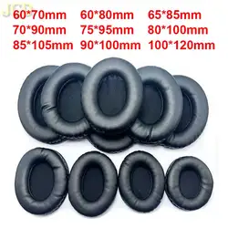 JCD 1Pair Oval Earpads Headphone Replacement Ear Pads Cushion Soft Foam Cover Ear Cups 70*90 75*95 85*105 90*110 100*120 mm