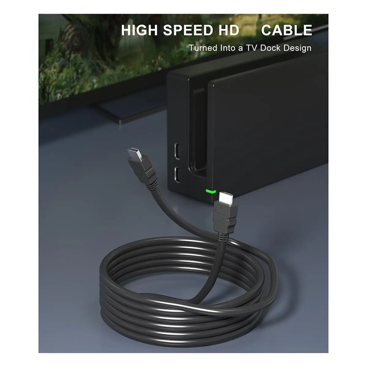 Dock Station for , Replacement TV Dock Set for 1080P HD Output(Not Compatible with Switch 2) US Plug