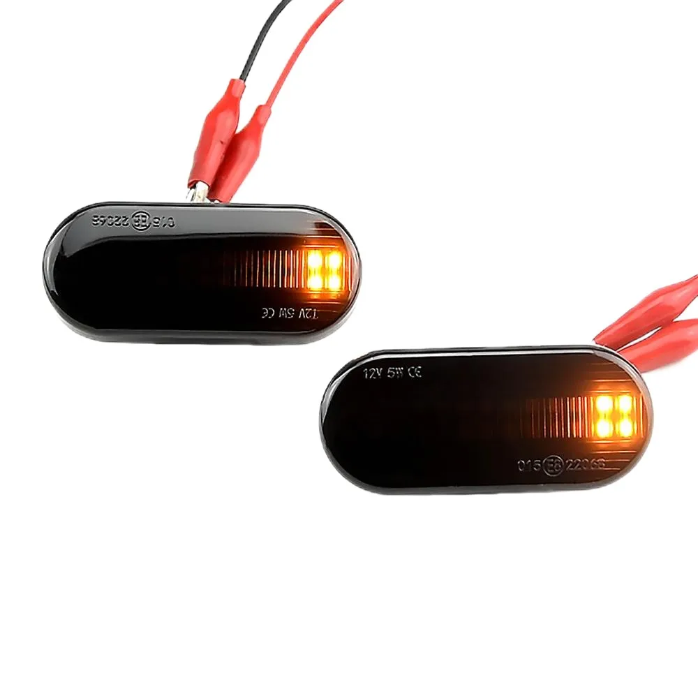 1Pair Dynamic Flowing LED Side Marker Turn Signal Light For VW Transporter T5 Polo Golf 3 4 Passat B5 Sharan Lupo Bora Multivan view 6