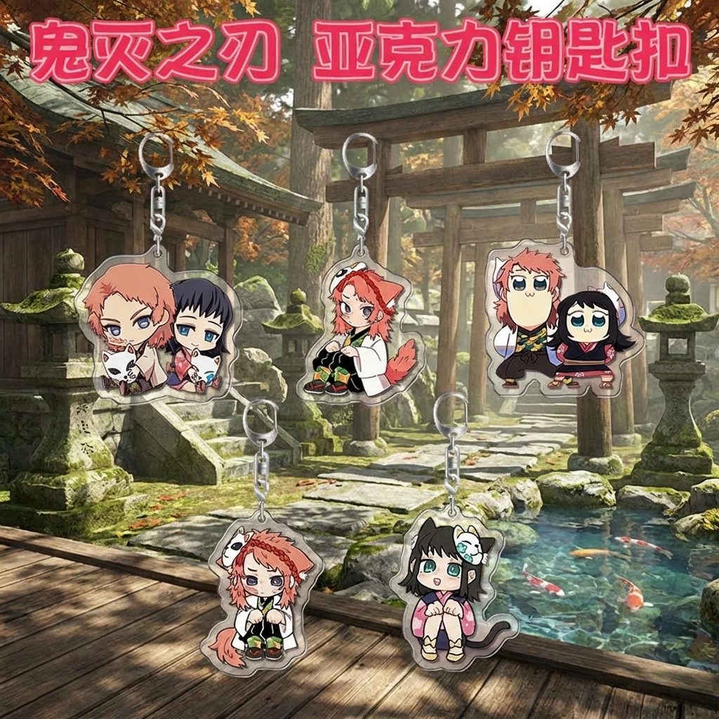 

Demon Slayer Kimetsu no Yaiba 401 Series Acrylic Keychain Anime Merchandise Pendant Accessory Layered Design Cosplay Gift