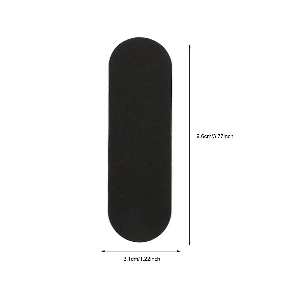 Cinta de agarre de espuma para diapasón de 20 piezas, Mini almohadillas para monopatín, agarre de espuma antideslizante negro, accesorios para monopatín, cinta para dedo